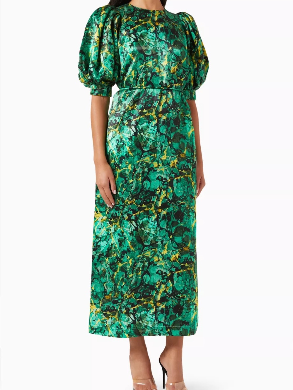 Alemais Multicolor Sunburst Belted Midi - Hemp Silk